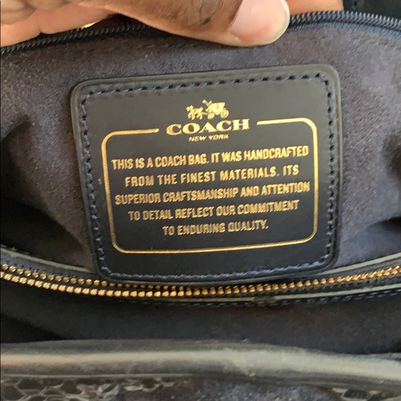 COPY - Coach Navy Patchwork Leather Mini Crossbod… - Picture 5 of 7